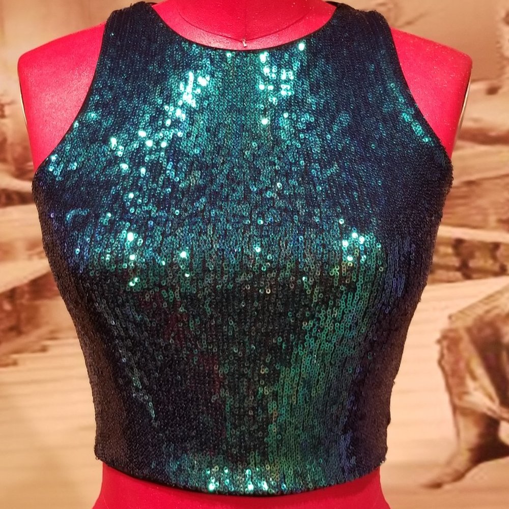 Divided Sequin Top - image 1